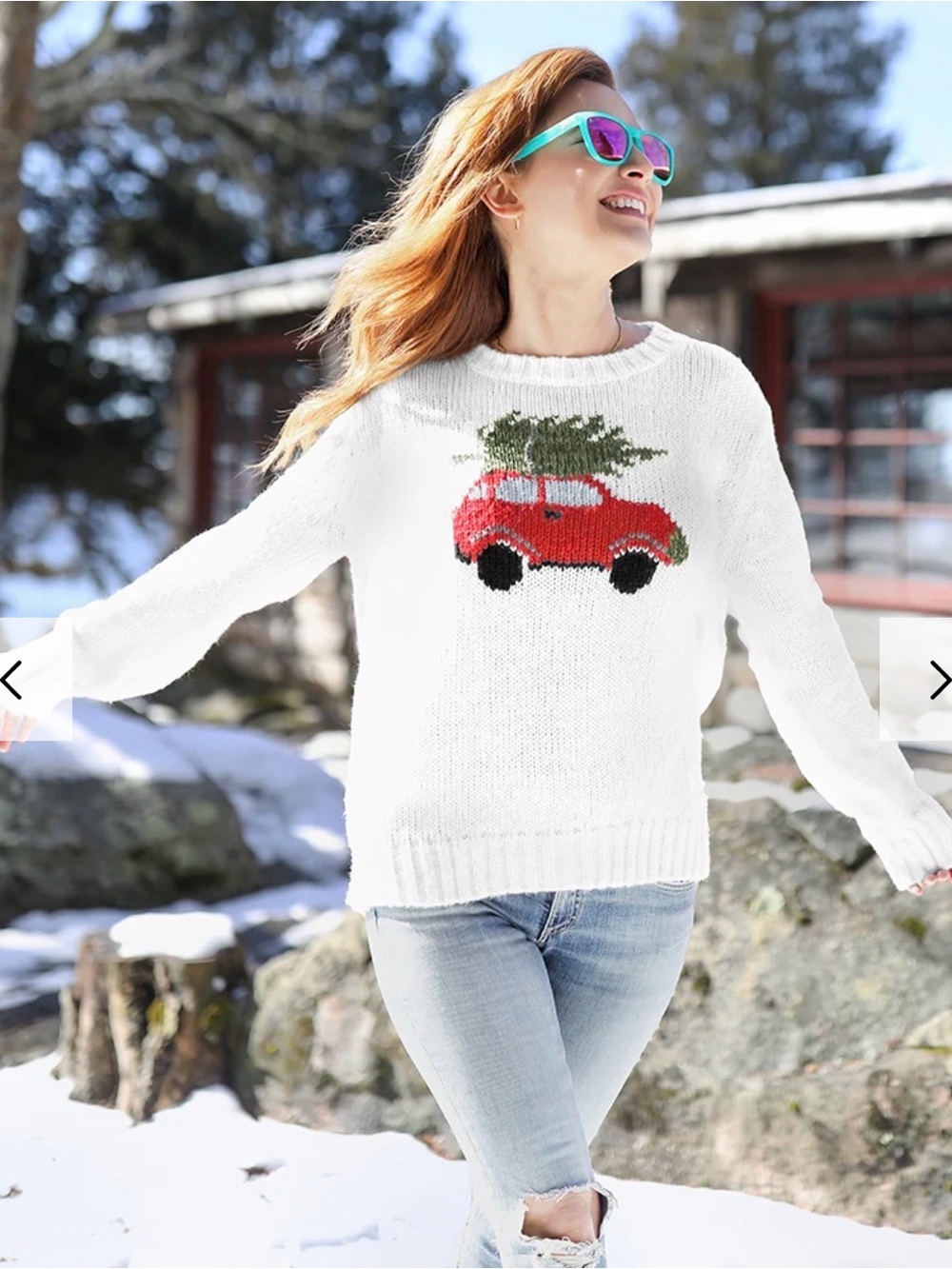 Wooden Ships HAPPY CHRISTMAS CREW
CHUNKY Sweater M/L EUC